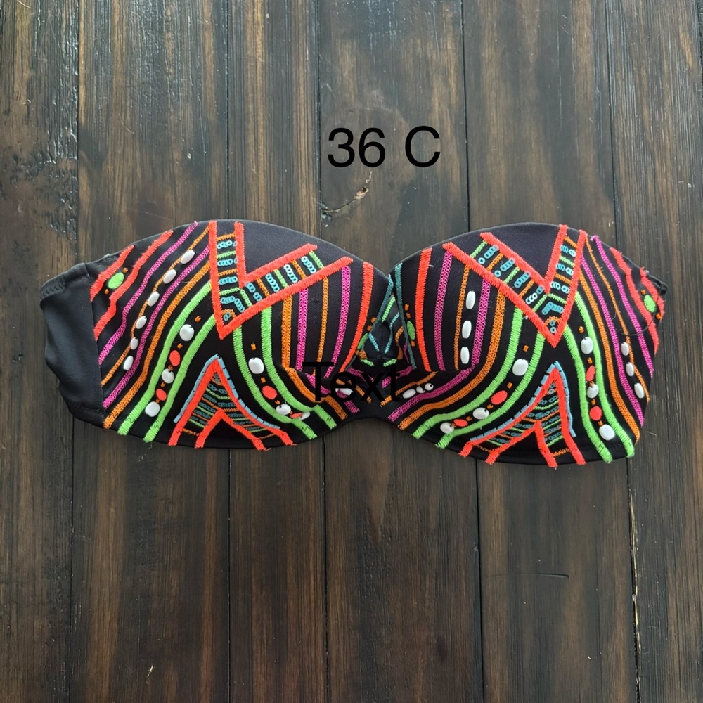 Victoria's Secret Multicolor Strapless Bikini Top